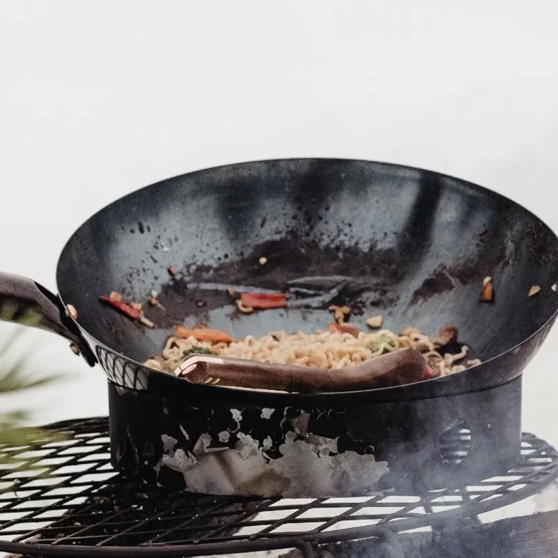 Cajun Shrimp Stir-Fry in a Long Handle Wok image